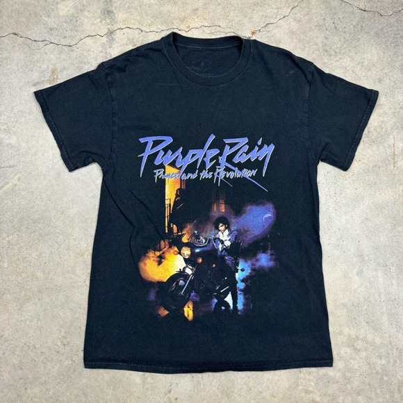 The Prince Estate Tops - Prince & The Revolution Purple Rain T Shirt Crewneck Official Womens M Black